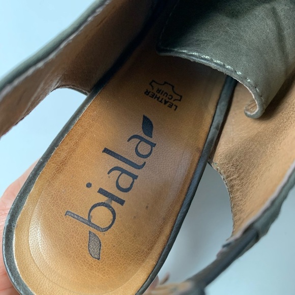 BIALA $120 Bayley Lace Up Bootie Wedges - Picture 8 of 12